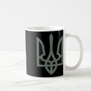Caneca De Café Símbolo da Tridente Ucraniana Emblema Tryzub