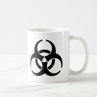 Caneca De Café Símbolo de advertência do Biohazard internacional