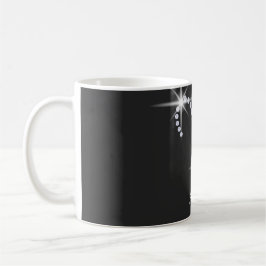 Caneca De Café Símbolo de Aries Sparkly Diamantes