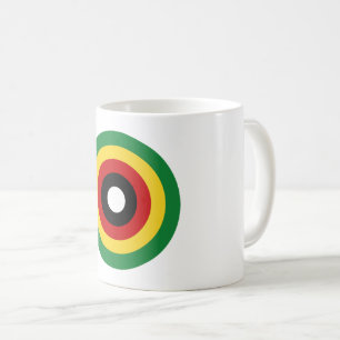 Caneca De Café Símbolo de bandeira da rocha do país do Zimbabué c