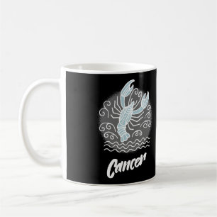 Caneca De Café Símbolo de Cancer Zodíaco Coffee Mug