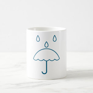 Caneca De Café Símbolo de Chuva Mug