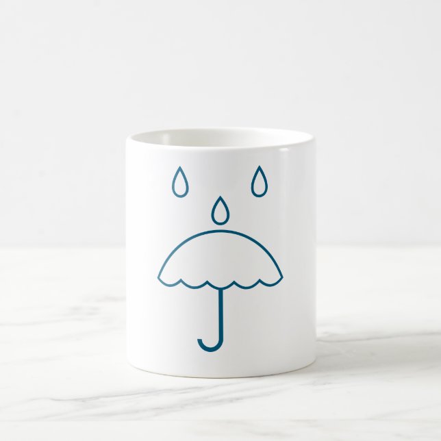 Caneca De Café Símbolo de Chuva Mug (Centro)