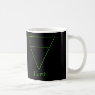 Caneca De Café Símbolo de Elemento Terrestre Pagan Falln