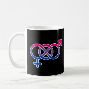 Caneca De Café Símbolo de gênero da bissexualidade