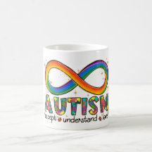 Símbolo de Infinito do Autismo Aceite, Compreenda,