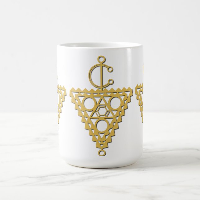 Caneca De Café Símbolo de joias de ouro Amazigh (Centro)