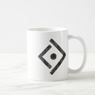 Caneca De Café Símbolo de Liberdade da Ucrânia Angustiado Logotip
