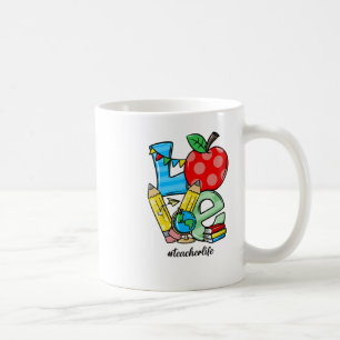 Caneca De Café Símbolo de Maçã do Amor de Coisas de Ensino de Pro