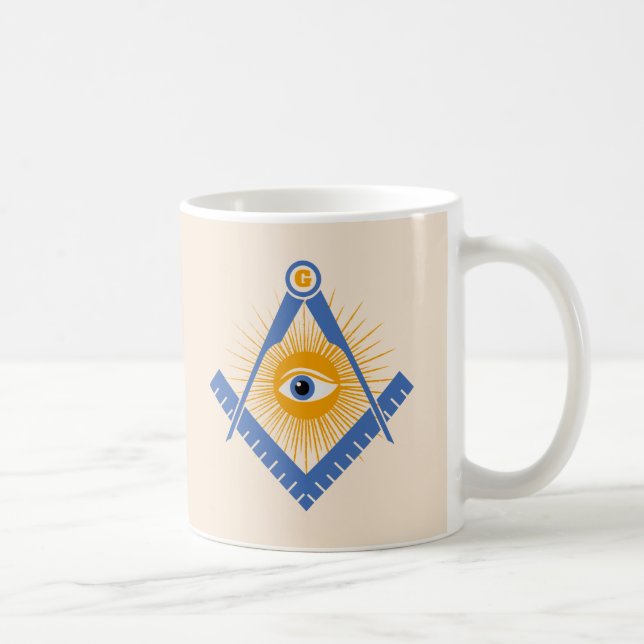 Caneca De Café Símbolo de maçonaria (Direita)