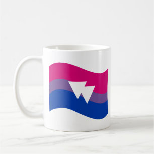 Caneca De Café Símbolo de Orgulho Bissexual Sinalizador de Onda