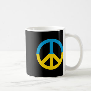 Caneca De Café Símbolo de Paz da Bandeira da Ucrânia
