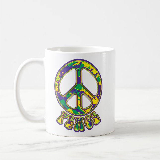 Caneca De Café Símbolo de Paz Hippie (Esquerda)