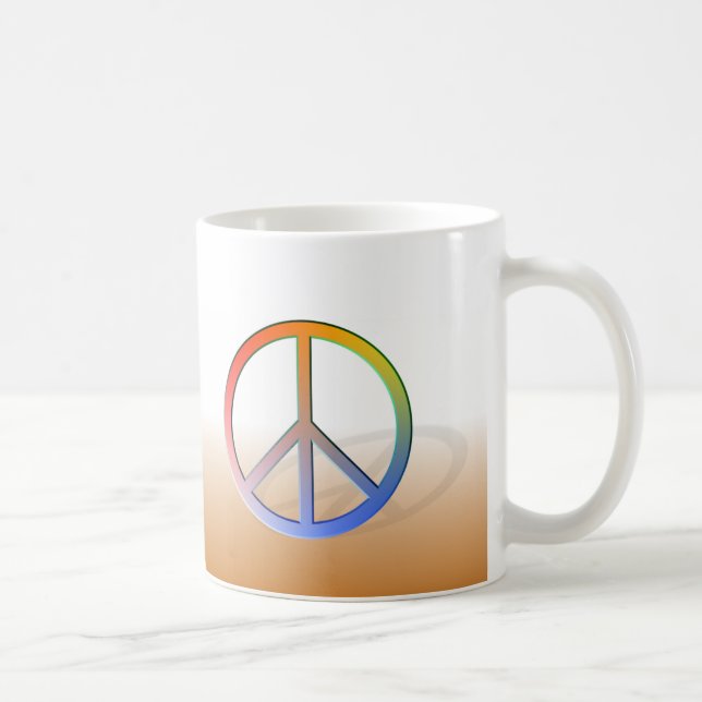 Caneca De Café Símbolo de Paz Mug (Direita)