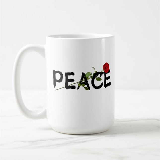 Caneca De Café Símbolo de paz - Mug personalizado - perfeito para (Esquerda)
