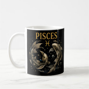 Caneca De Café Símbolo de Peixe de Peixes Astrologia Intuitiva