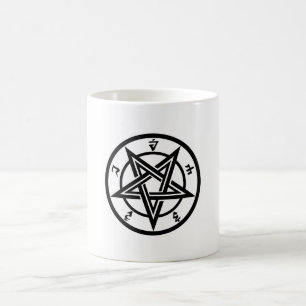 Caneca De Café Símbolo de pentagrama clássico