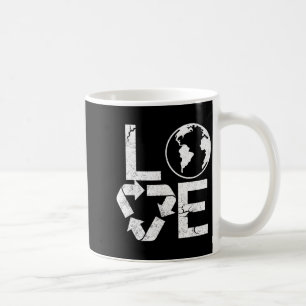 Caneca De Café Símbolo de Reciclagem do Dia da Terra Ecológico D
