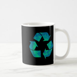 Caneca De Café Símbolo de Reciclagem Tie Dye do Dia da Terra Reci