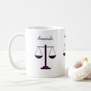 Caneca De Café Símbolo de Serviços Jurídicos da Balança da Justiç