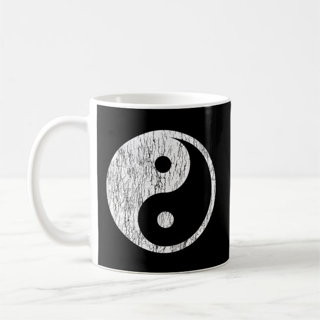 Caneca De Café Símbolo de Yin Yang, com dificuldades (Esquerda)