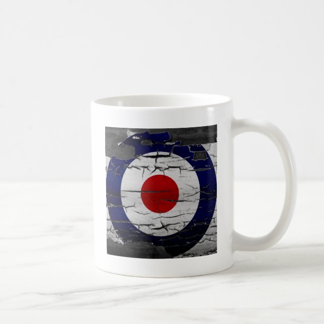 Caneca De Café Símbolo do alvo da modificação da aflição (Direita)