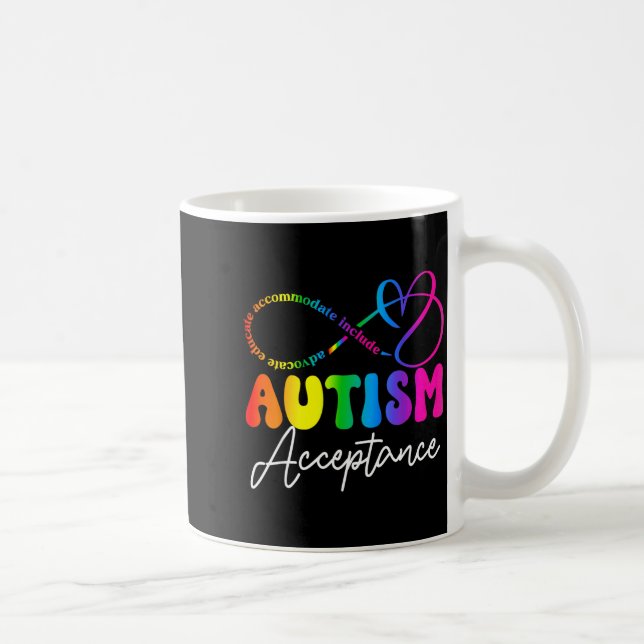 Caneca De Café Símbolo do Infinito de Aceitação Conscientização d (Direita)