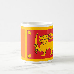 Caneca De Café Símbolo do Leão da Bandeira Nacional do Sri Lanka