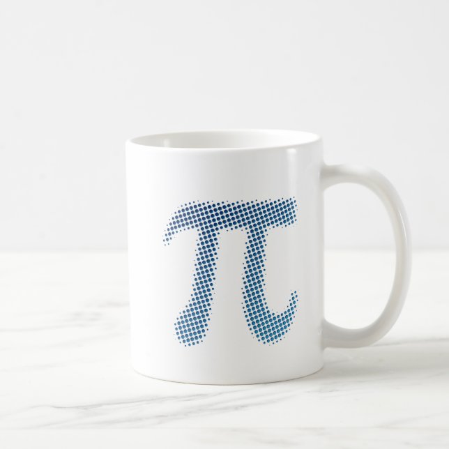 Caneca De Café Símbolo do número do Pi (Direita)
