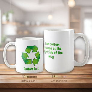 Caneca De Café Símbolo do reciclagem