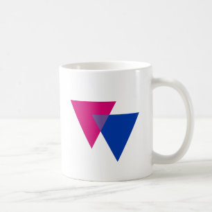 CANECA DE CAFÉ SÍMBOLO DO TRIÂNGULO BISSEXUAL