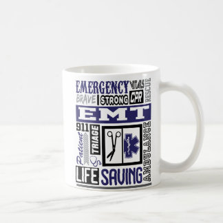 Caneca De Café Símbolo Emt/Ems Personalizado Palavras De Café Mug