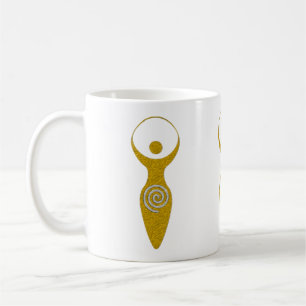 Caneca De Café Símbolo Espiritual - Deusa Da Terra Gaya 1 Pescoço