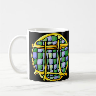 Caneca De Café Símbolo Gemini Colorido Gemstone