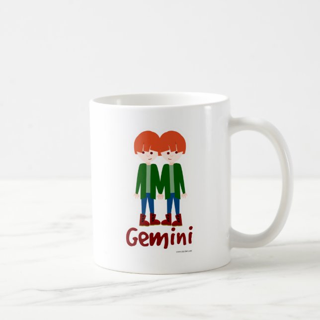 Caneca De Café Símbolo Gemini Cute Twins (Direita)