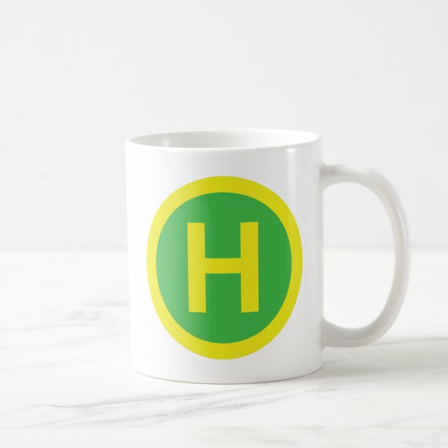 Caneca De Café Símbolo Helipad (Direita)