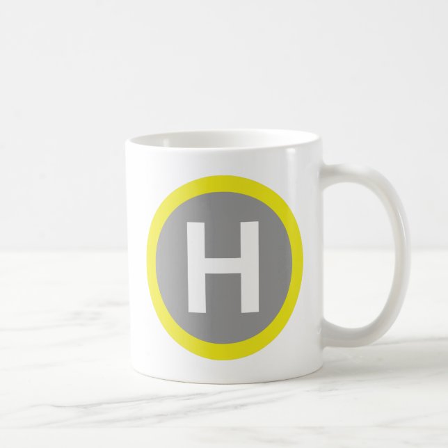 Caneca De Café Símbolo Helipad (Direita)