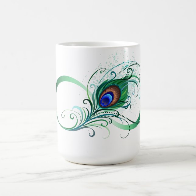 Caneca De Café Símbolo Infinito com Pavão (Centro)