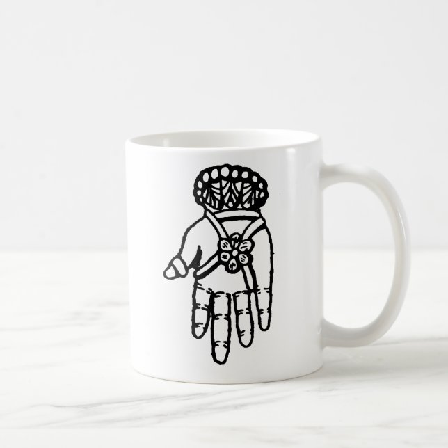 Caneca De Café Símbolo islâmico: Hamsa (Direita)