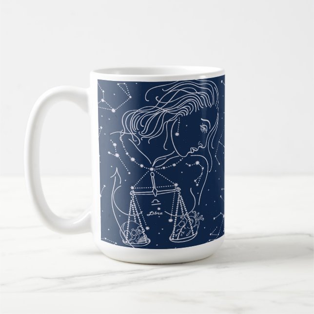 Caneca De Café Símbolo liar zodiaco (Esquerda)