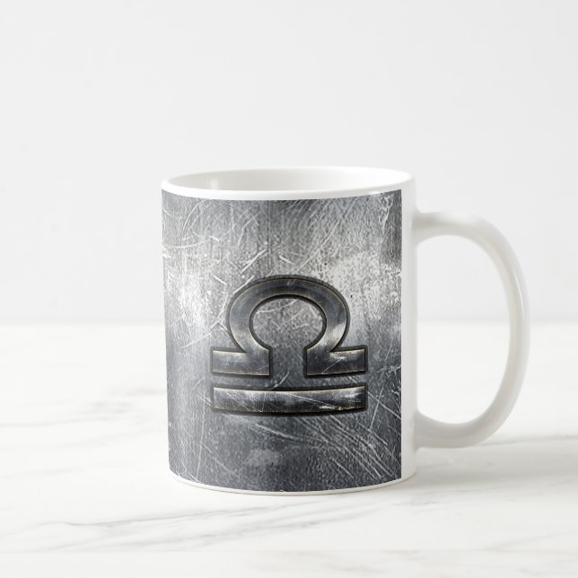 Caneca De Café Símbolo Libra Zodiac - Siderurgia Industrial em De (Direita)