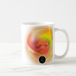 Caneca De Café Símbolo Moderno Zodiac Cotação Leo | Elemento Fogo