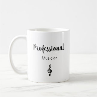 Caneca De Café Símbolo Musical Black White