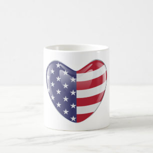 Caneca De Café Símbolo original americano bandeira americana em
