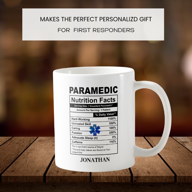 Caneca De Café Símbolo paramédico personalizado EMT Coffee Mug (Criador carregado)