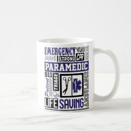 Caneca De Café Símbolo paramédico Personalizado Palavras Coffee M