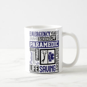 Caneca De Café Símbolo paramédico Personalizado Palavras Coffee M
