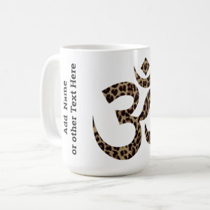 Caneca De Café Símbolo Personalizado Cheetah Om Coffee Mug 15oz