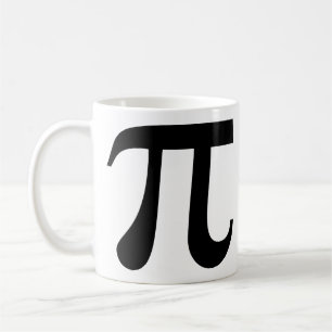 Caneca De Café Símbolo "Pi" Gigante de Esquerda