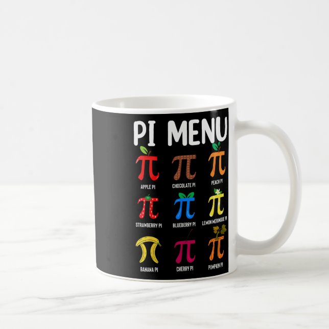 Caneca De Café Símbolo Pi Menu 3.14 Pi - Dia Pi Feliz Do Professo (Direita)